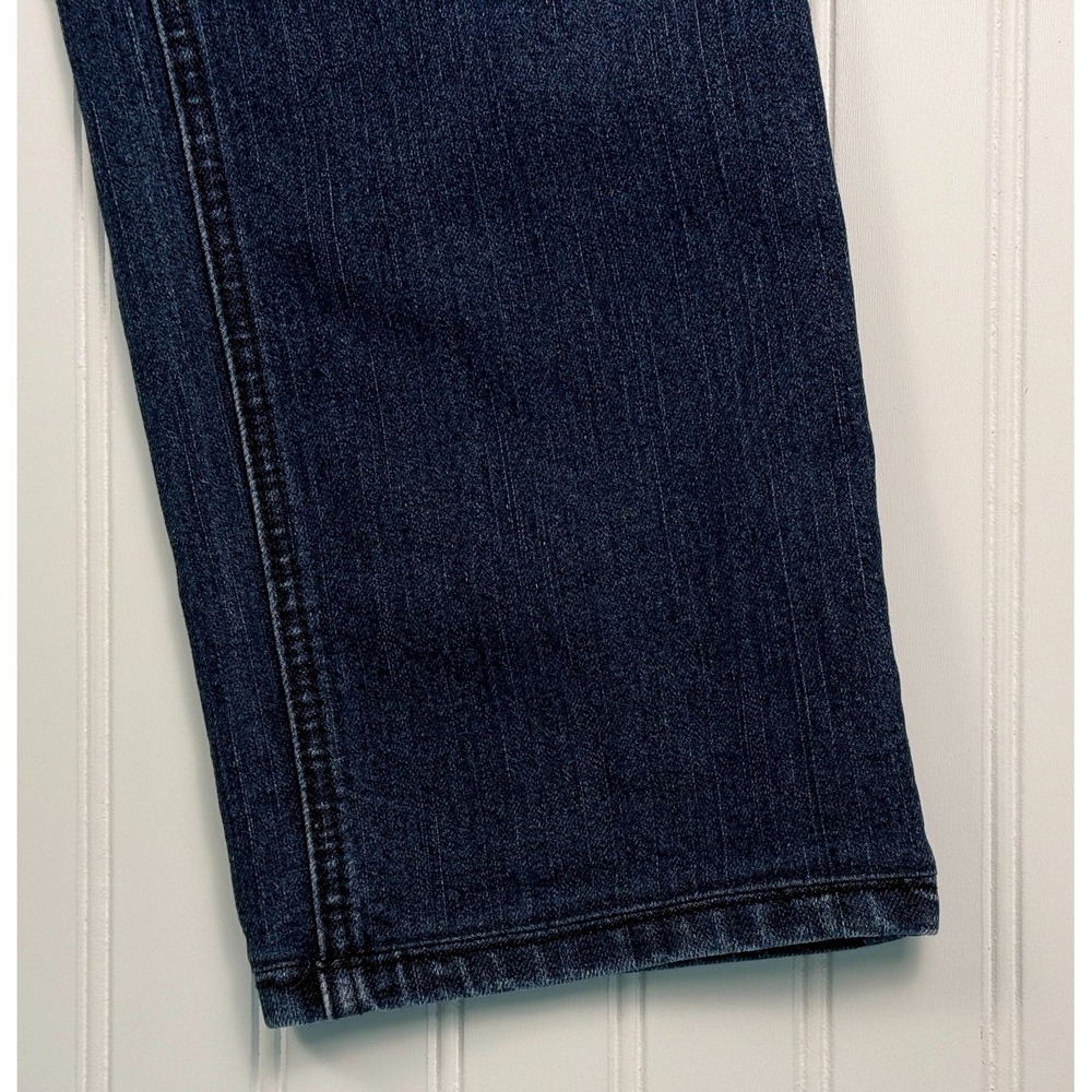 Chico's Jeans Womens Size 1.5 Regular Straight Leg Dark Wash Stretch Denim - Picture 11 of 16